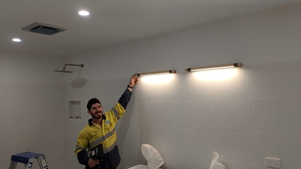 Our Technician Installed Bathroom Led Tube Lights